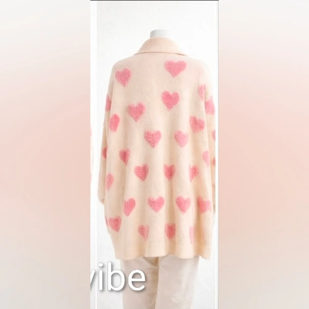 Anthroplogie X Textured Heart Knit Open Luxe Cardigan Size Os NIP$240 *Retired* - Picture 12 of 15